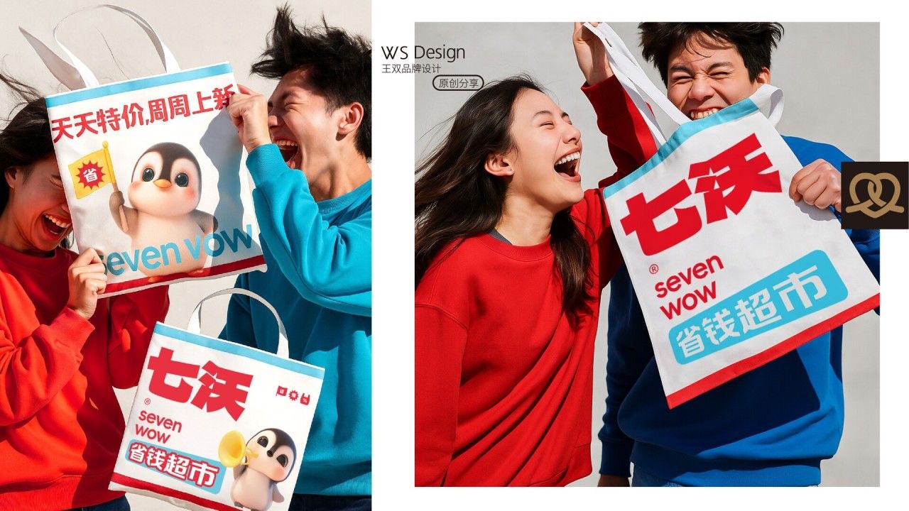 七沃省钱超市|品牌视觉全案设计 品牌视觉案例展示图13 王双品牌设计